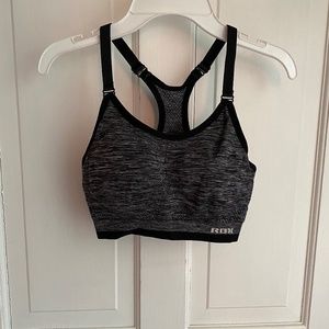 Dark gray sports bra